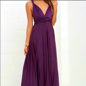 Lulu’s Trick of Trade Purple Versatile Maxi Dress